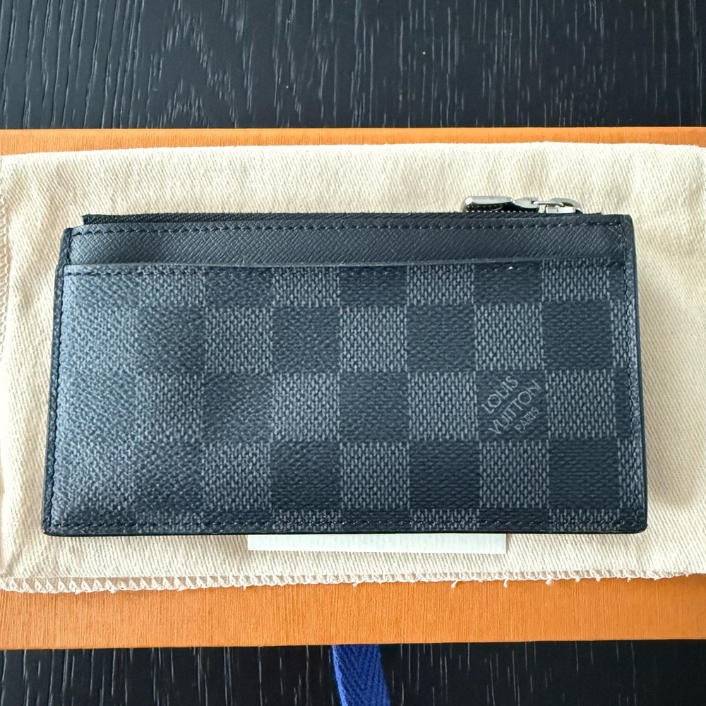 Louis Vuitton Graphite Checkered Card Holder